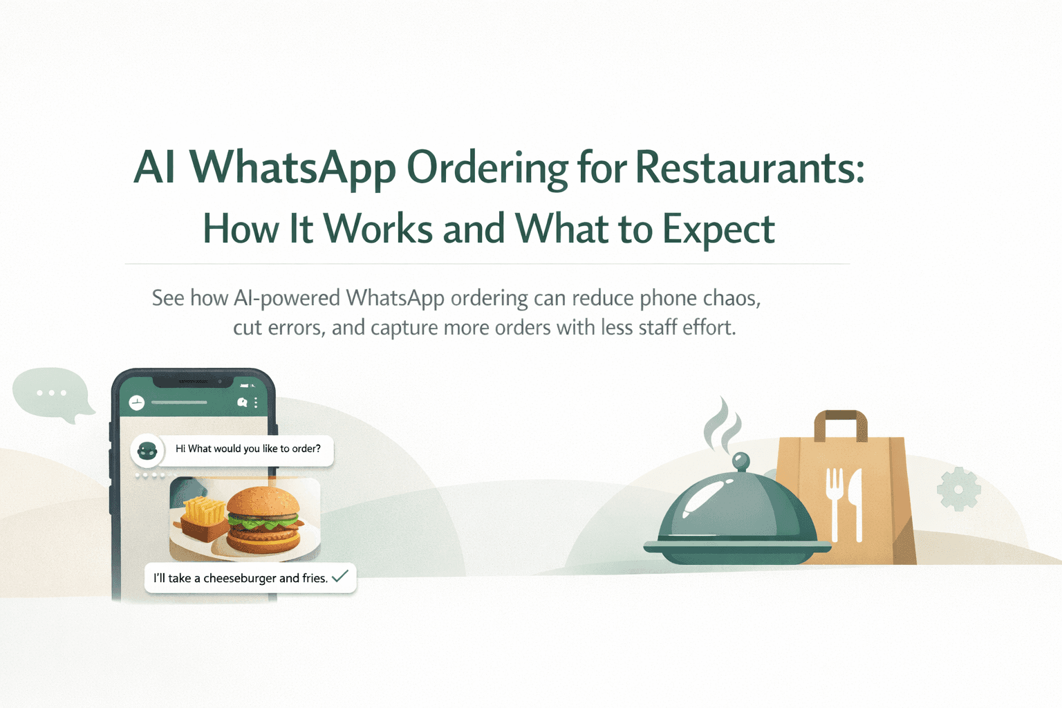 AI WhatsApp Ordering for Restaurants: How It Works and What to Expect